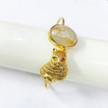 NIKAL FREE GOLD PLATED WILDLIFE CUFF BRACELET WITH GEM STONES     WHOLESALE 10 PC WBG0029