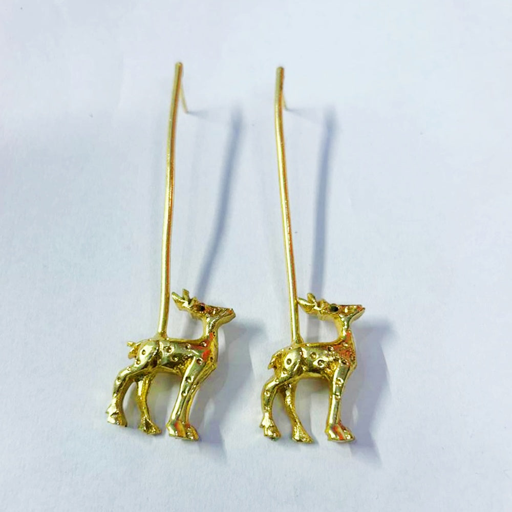 NIKAL FREE GOLD PLATED WILDLIFE EARRING  WHOLESALE 10 PC WEG0014
