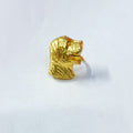 NIKAL FREE GOLD PLATED WILDLIFE CUFF RING WHOLESALE 10 PC WRG0019