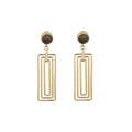 VINTAGE CHROME DESIGNER EARRING JWL-ERR-019 image 0
