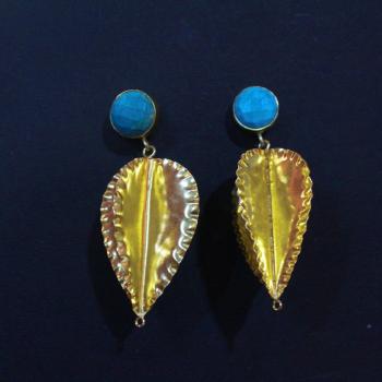 Gold plated earrings