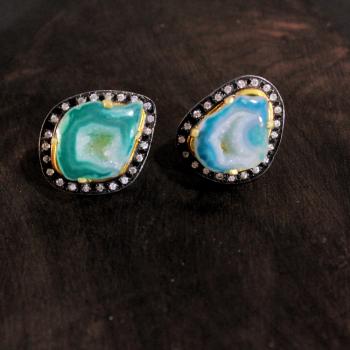 AGATE EARRING 